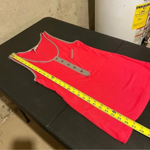 BCBGeneration Tank Top Size XS Cerise Pink With Grey Trim And Accents - Picture 10 of 10